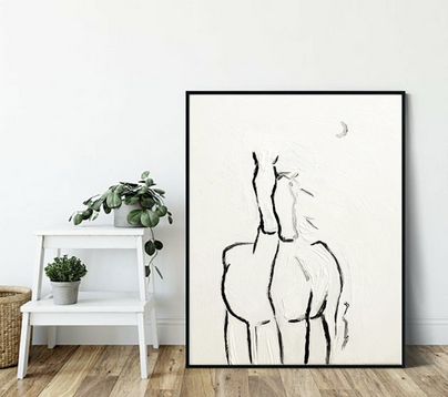 Horse art print by Betinna Norton, No one like you