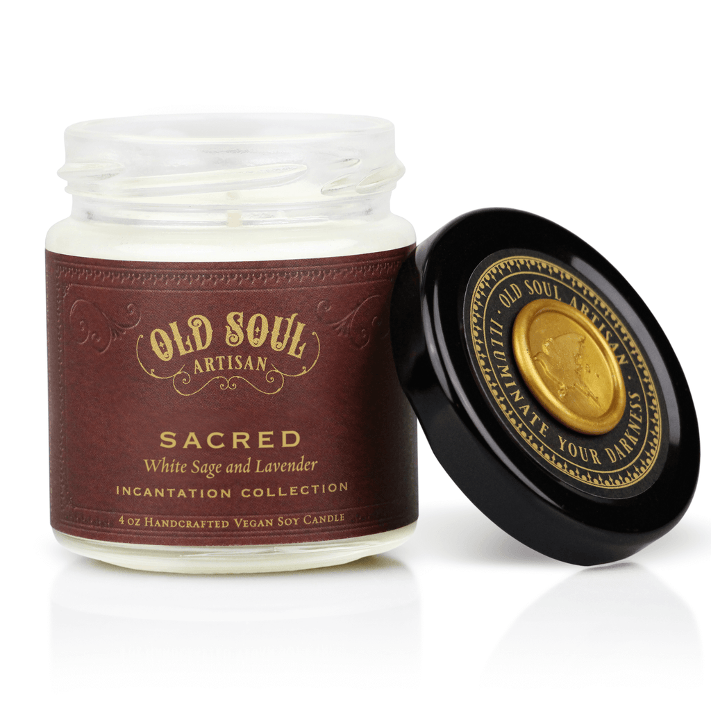4 Oz Sacred Soy Candle - Inspired by Herbal Folklore Old Soul Artisan