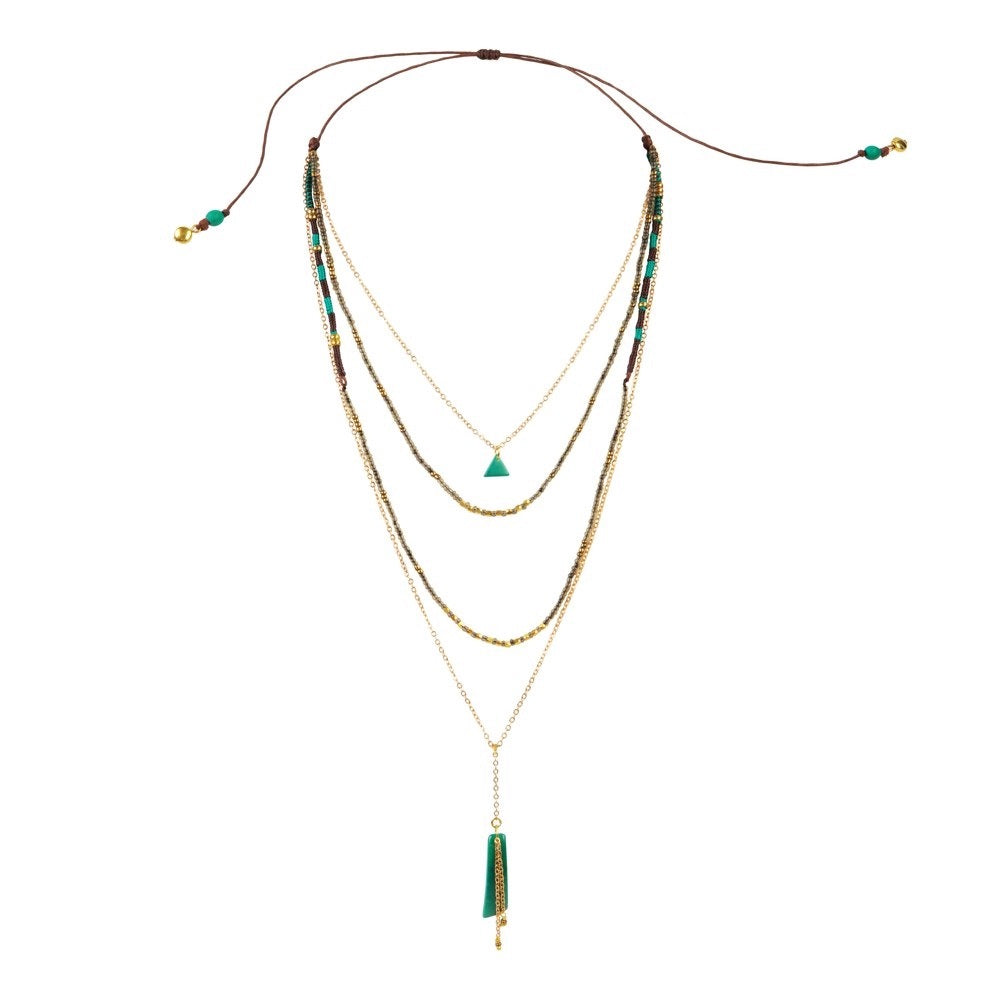 Lulu Necklace in Emerald