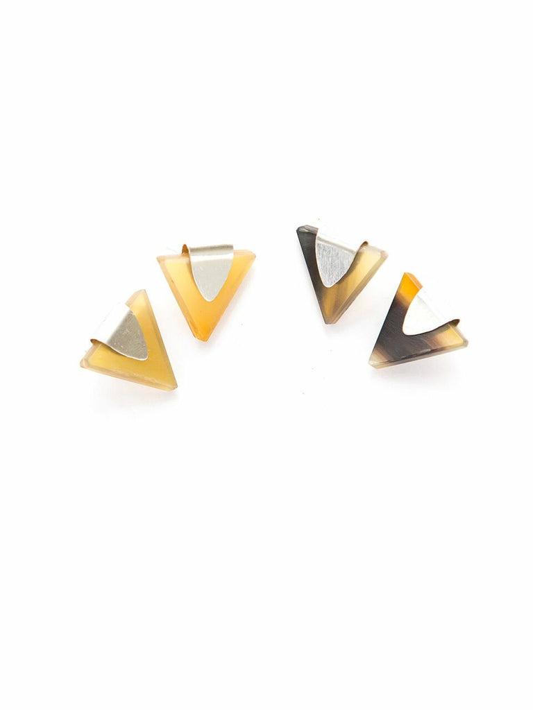 Triangle Horn Earrings